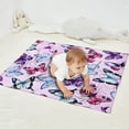 thumbnail image 2 of Pink Butterfly Pattern Blanket,Comfortable Soft Flannel Throw Blanket,All Season,Warm Lightweight Blankets for Sofa Bed Couch Living Room Chair,30"x40", 2 of 4