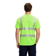 thumbnail image 5 of Urbanix Mens Safety Shirts Reflective Quick Dry Neon Short Sleeve Tshirts Moisture- Wicking Fluorescent Tops for Construction Work Fluorescent Green 2XL, 5 of 7