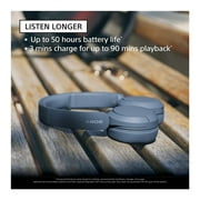 Sony WH-CH520 Wireless Bluetooth On-Ear Headset (Black) Bundle with Hard Case