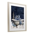 thumbnail image 2 of Stupell Industries Shabby Chic Blue Bath Floral Tub Birch Framed Print Under Glass, 17 x 21, by Kim Allen, 2 of 7