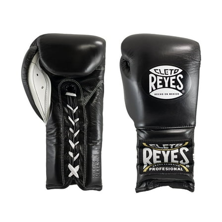 Cleto Reyes Training Gloves with Laces for Men and Women (18oz., Black)