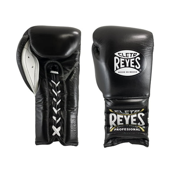 Cleto Reyes Training Gloves with Laces for Men and Women (18oz., Black)