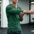 thumbnail image 5 of VEKDONE Mens Henley Shirts Lightweight Long Sleeve Pullover Slim Fit Athletic Casual Sweatshirts Comfortable Tops for Outdoor Activities, 5 of 6