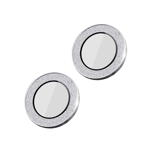 1 Jeu de Protection Anti-Déflagrante Anti-Déflagrant Protecteur d'Objectif de Caméra Mobile-Argent pour iPhone13/13mini