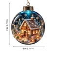 thumbnail image 6 of Clear Christmas Tree Balls 3.15 Inch, Lighted House Scene Ornament, Glowing Acrylic Tree Bulb for Home, Christmas Gift, 6 of 6