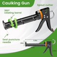 thumbnail image 2 of Kit de pistola de calafateo Goopreen Professional con removedor de masilla y cuchillo, 2 of 8