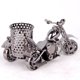 thumbnail image 4 of Pluma de hierro de metal para motocicleta creativa, soporte para lápices de almacenamiento de escritorio, organizador de brochas, decoración, negro Feliz Sencillez, 4 of 5