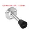 thumbnail image 5 of Uxcell Tope de Puerta con Punta de Goma de 4.53 pulgadas de Largo en Acero Inoxidable con Acabado Plateado Cepillado, 5 of 5