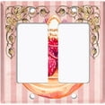 thumbnail image 6 of Metal Light Switch Plate Cover French Raspberry Cake Pink Stripes CAK046, 6 of 13
