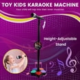 thumbnail image 4 of Micrófono para Niños con Soporte de Luz, Micrófono de Ajustable, Juguetes Educativos para Entrenamiento Cerebral, Regalo de Cumpleaños, Negro, 4 of 8