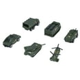 thumbnail image 4 of Vehículos militares militares militares Militares 6 Juguetes del Ejército de Paquete Surtido Transporter Tank Helicopter Car para Niños de Niños de Niños de 3 Años, 4 of 7