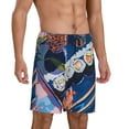 thumbnail image 6 of Mens Pajama Shorts, Colorful Sushi Food Art Sleep Shorts Men Pajama Bottoms Lounge PJ Shorts with Pockets, 6 of 6