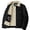 Black, variant on Kukoosong Men's Lightweight Jackets Padded Corduroy Zipper Jacket Long Sleeve Hoodless Casual Jacket