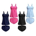 thumbnail image 3 of Tankini de Tamaño Mujeres Moda de Moda Casual Verano Playa - Rosado XXXL Macarena Traje de baño de Tankini de las mujeres, 3 of 8