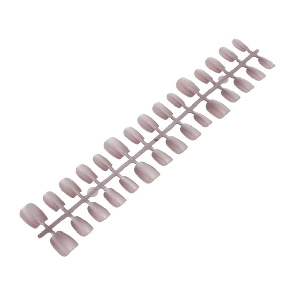 Unique Bargains 1 Pc Women's Full Coverage Nails Tips Plating XS Purple