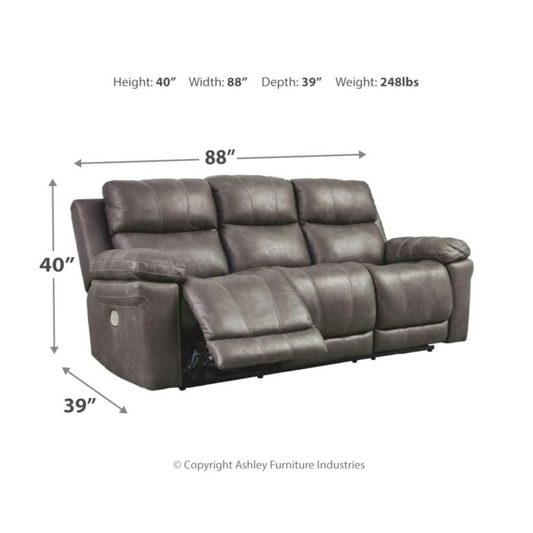 Erlangen midnight power reclining sofa with adjustable headrest sale
