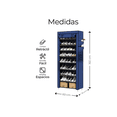 thumbnail image 3 of Mueble Zapatera Armario Xtellar Organizador Repisa Armable Multiusos Color Azul, 3 of 4
