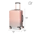 thumbnail image 3 of iFLY Elite 2-Piece Expandable Hardside Spinner Luggage Set, with TSA Lock, 20" Carry-on and 28" Checked Luggage, Rose Gold, 3 of 8