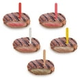 3" Plastic Steak Markers Packet Set Includes 100 each Rare, Medium Rare, Medium, Medium Well