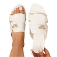 thumbnail image 2 of Norvail Womens Western Water Diamond One Piece Chunky Heel Sandals, Wide Foot Sandals for Women Dressy, Coarse Casual Summer Shoes for Beach Vacation Party, 2 of 5