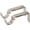 Brushed Nickel, variant on Adjustable Brackets for Curtain Rods - for 1 or 1 1/8 Inch Rods. Set of 2 - Antique Black