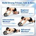 thumbnail image 6 of Mibote Ab Roller Wheel, 10-in-1 Abdominal Exercise Kit with Knee Pad and Push up Bars, Core Workout Equipment for Home Gym, 6 of 9