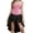 Pink, variant on LILIYA Women Corset Set with Floral Skirt, Overbust Bustier Shapewear with Lace Up Back, Flocking Mesh Waist Cincher Bodysuit for Halloween Party, Elegant 2 Piece Corset Dress