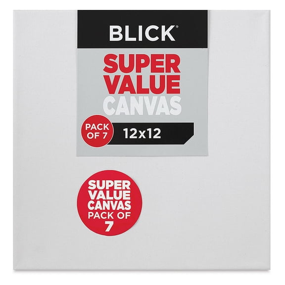 Blick Super Value Canvas Pack - 12" x 12", Pkg of 7