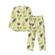 thumbnail image 1 of Fotbe Green And Purple Grapes Pijama de Hombre con Estampado de Manga Larga, Conjunto de 2 Piezas, Ropa de Dormir Suave y Cómoda con Bolsillos-Large, 1 of 7