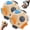 2PCS, variant on Boulder Block for Climbers, Rock Climbing Fingerboard Gifts for Rock Climbers, Finger Trainer Ball Simulated Hand-Made Boulder Blocks to Enhance Strength and Accuracy for Athletes & Beginners