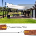 thumbnail image 5 of Heavy-Duty Guide Wire For Outdoor String Lights, Multipurpose Usage With Easy To Install Stainless Steel Cable, Anti-Corrosion And Rust Resistance, Ideal For Patio, Gazebo Decorations, 20M, 5 of 5