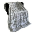 thumbnail image 3 of Plutus Taupe Lynx Faux Fur Luxury Throw Blanket, 3 of 3