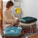 thumbnail image 3 of Chair Cushions Set Of 2,Velvet Chair Pad Seat Cushion With Ties,Soft Thicken Seat Pads Cushion For Dining Chairs -Pink 42x40cm, 3 of 4