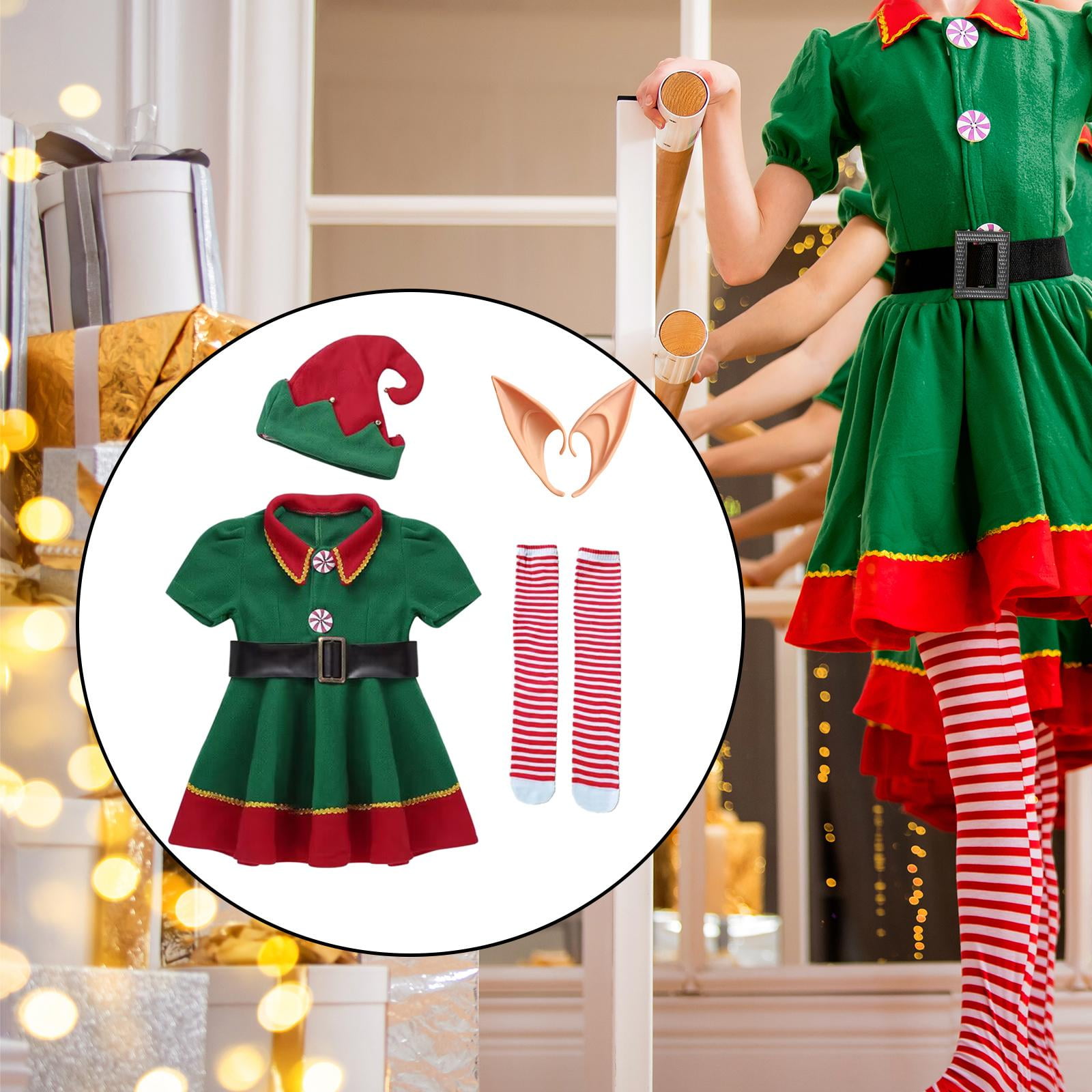 Female christmas elf costume deals