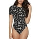 thumbnail image 1 of Balery Anchor Body de cuello redondo de manga corta para mujer Tops de manga corta Tops básicos-Medium, 1 of 7