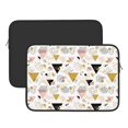 thumbnail image 2 of Bingfone Geometric Triangle Laptop Sleeve Case 15 inch , 360° Protective Computer Carrying Bag, 2 of 8