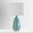 thumbnail image 4 of Maxax 23" Coastal Ceramic Table Lamp, Blue Modern Nightstand Lamps with Crystal Base Decor for Living Room Bedroom, 4 of 5