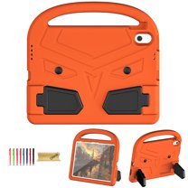 Dteck Kids Case for iPad 10th Generation 10.9 inch 2022, Lightweight EVA Handle Shockproof Rugged Case with Built-in Kickstand for New iPad 10th Gen 10.9", Orange