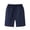 Navy, variant on Boys Basketball Shorts School Uniform Shorts Student Mid Length Solid Color Full Elastic Waist 5 Inch Inseam 5-15 Years
