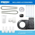 thumbnail image 6 of HYDROTOOLS BY SWIMLINE Extra-Flo Cartridge Pool Filter Complete System For Above Ground Pools | Quad Element Design | 40 SQ FT | 0.9 THP DOE Compliant Pump 4500 GPH | For Pools Up To 19000 Gallons, 6 of 10