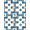 Blue Grey Ivory, Pattern 1, variant on Design&I 5'x7' Washable Area Rug Flatweave & Daily Traffic Ready Bathroom Minimalist Intersecting Blocks Abstract Contemporary for Guest Room, Lounge, Apartment