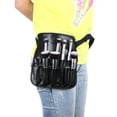 thumbnail image 1 of PVC Cosmetic Makeup Brush Apron with Artist Belt Strap Professional Bag, 1 of 8