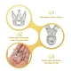 thumbnail image 3 of Uxcell 24Pcs Mini Toppers de Pastel en Forma de Corona, Corona Plateada de Reina Princesa Pequeña con Corazón, Mini Diamantes, 3 of 6