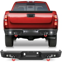 POFENZE Rear Bumper Compatible with 2007-2013 Chevrolet Silverado/GMC Sierra 1500