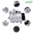thumbnail image 3 of A/C Compressor w/ Clutch For 2000-2012 Mercedes-Benz Gl Ml320 350 450 R320 350, 3 of 17