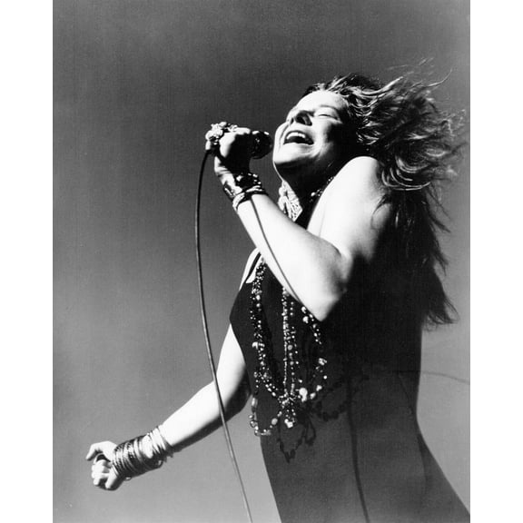 Janis Joplin iconic in concert Northern California Folk-Rock Festival 1968 8x10