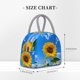 thumbnail image 2 of Balery Blue Sky Sunflower Bolsa de Almuerzo para Mujeres, Caja de Almuerzo, Bolsa de Almuerzo Pequeña Impermeable, Tote de Almuerzo Reutilizable con Gran Capacidad, 2 of 6