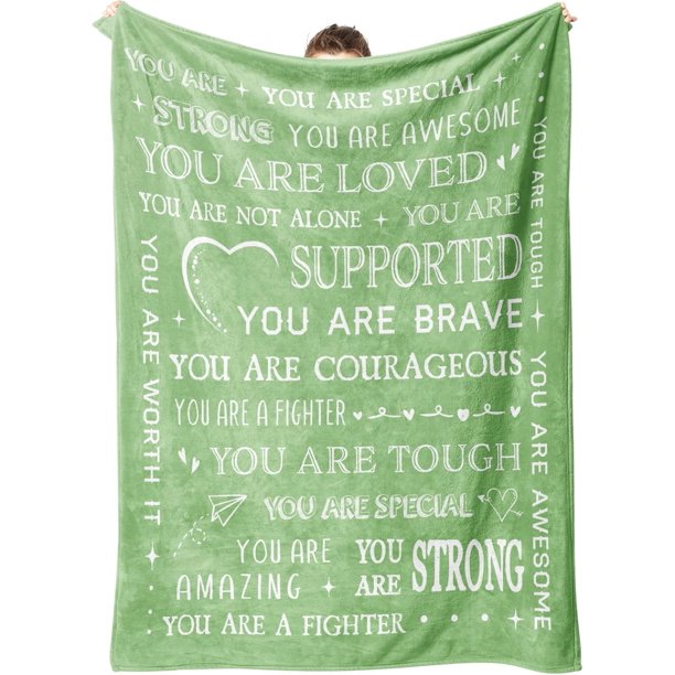 LHSHID Get Well Soon Gifts for Women Inspirational Gifts Blanket Thinking of You Gifts for Friend Sister Coworker Feel Better After Surgery Gifts for Sick Women 60"x80"