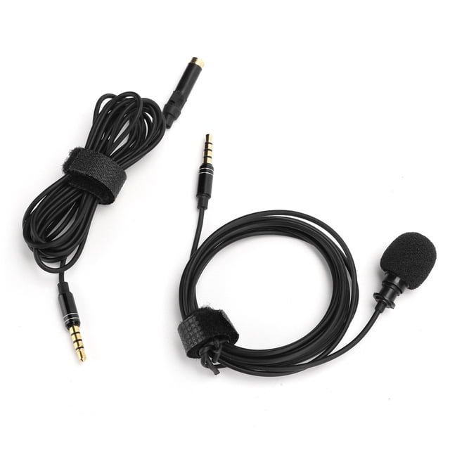Mini micrófono Lavalier ANGGREK con cable de 3.5 mm y 2 m reducción de ruido