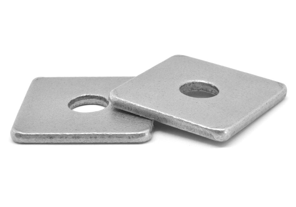 40 Plain Steel 5/8 x 2 Square Plate Washers 3/16 Thick Unplated 